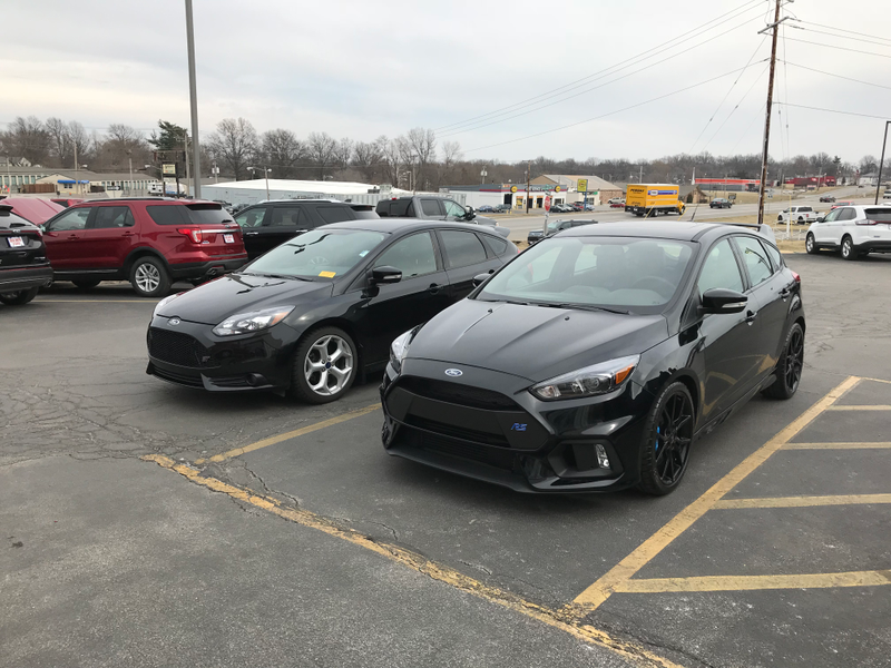 The ST next to the replacement. You always miss the old cars after they are gone and I can firmly say it was a hoot thanks to lift-off oversteer.